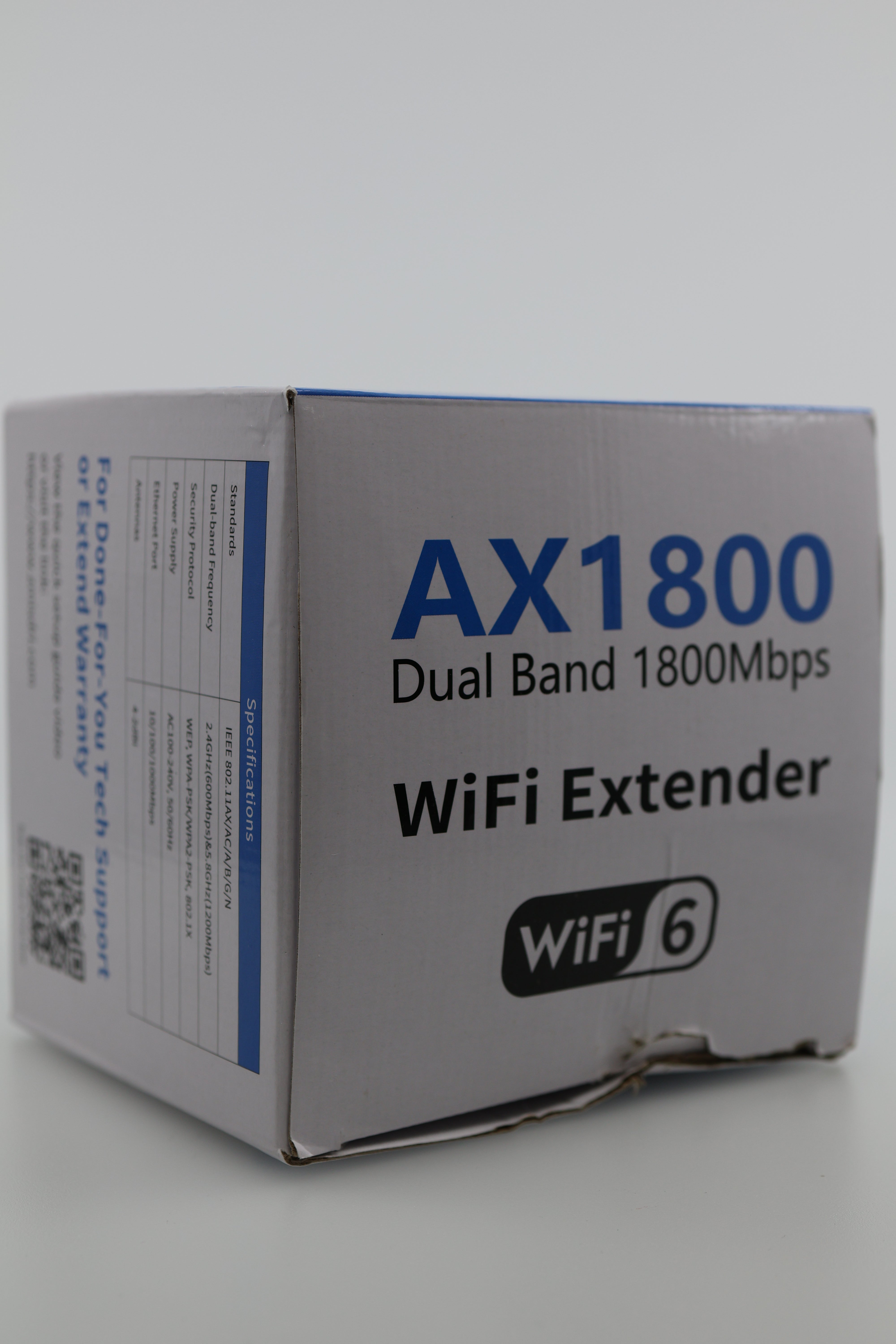 2025 AX1800 WiFi 6 Extender Signal Booster - Dual Band 2.4G/600Mbps & 5.8G/1200Mbps, WiFi Extender with Gigabit Port, 802.11AX Tech, 12999 Sq.Ft Long Range WiFi Repeater, Connects 100+ Devices