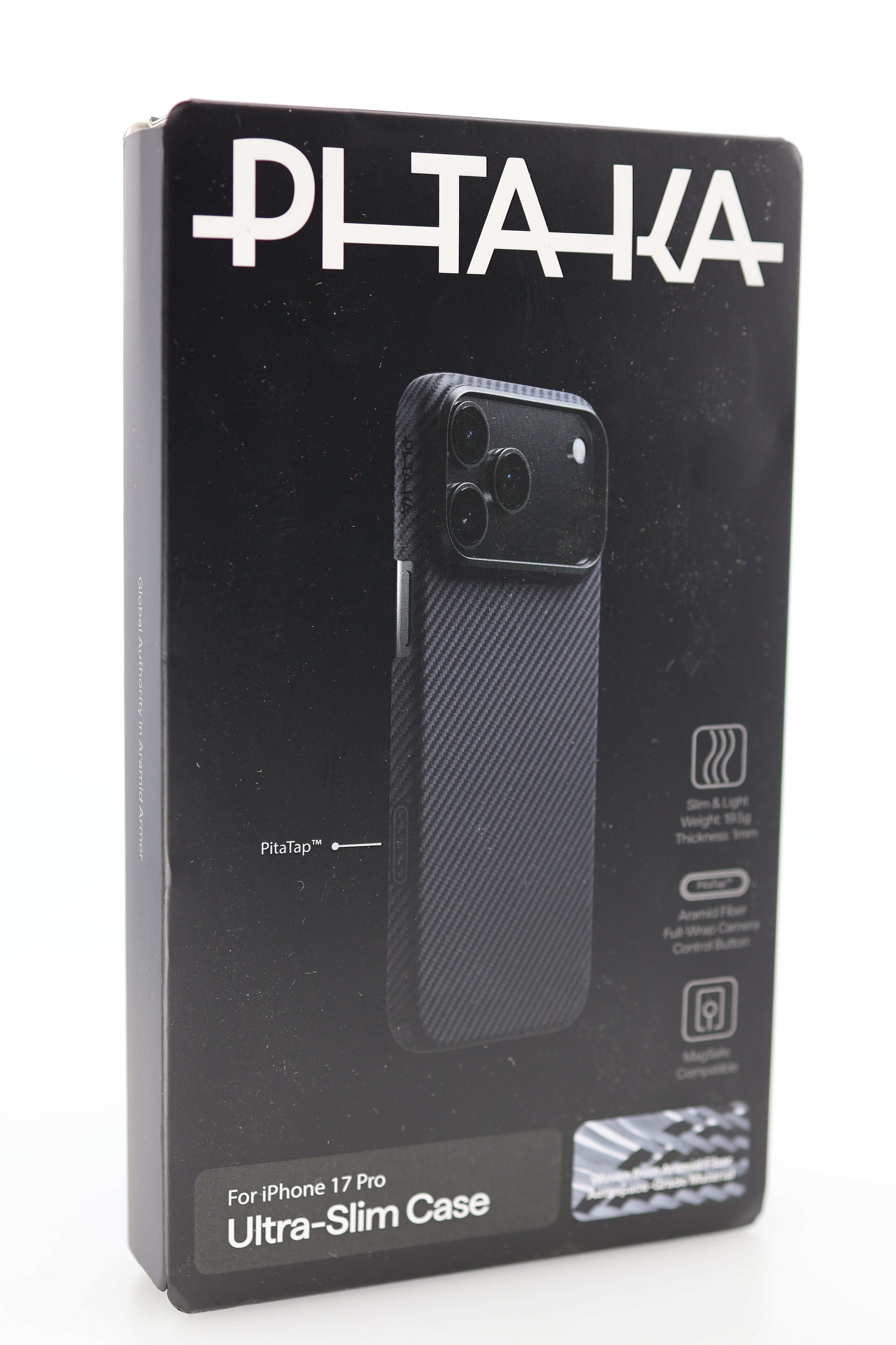 Black/Grey Twill iPhone 17 Pro Case