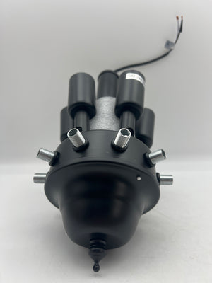 Vintage Matte Black 5-Light Chandelier