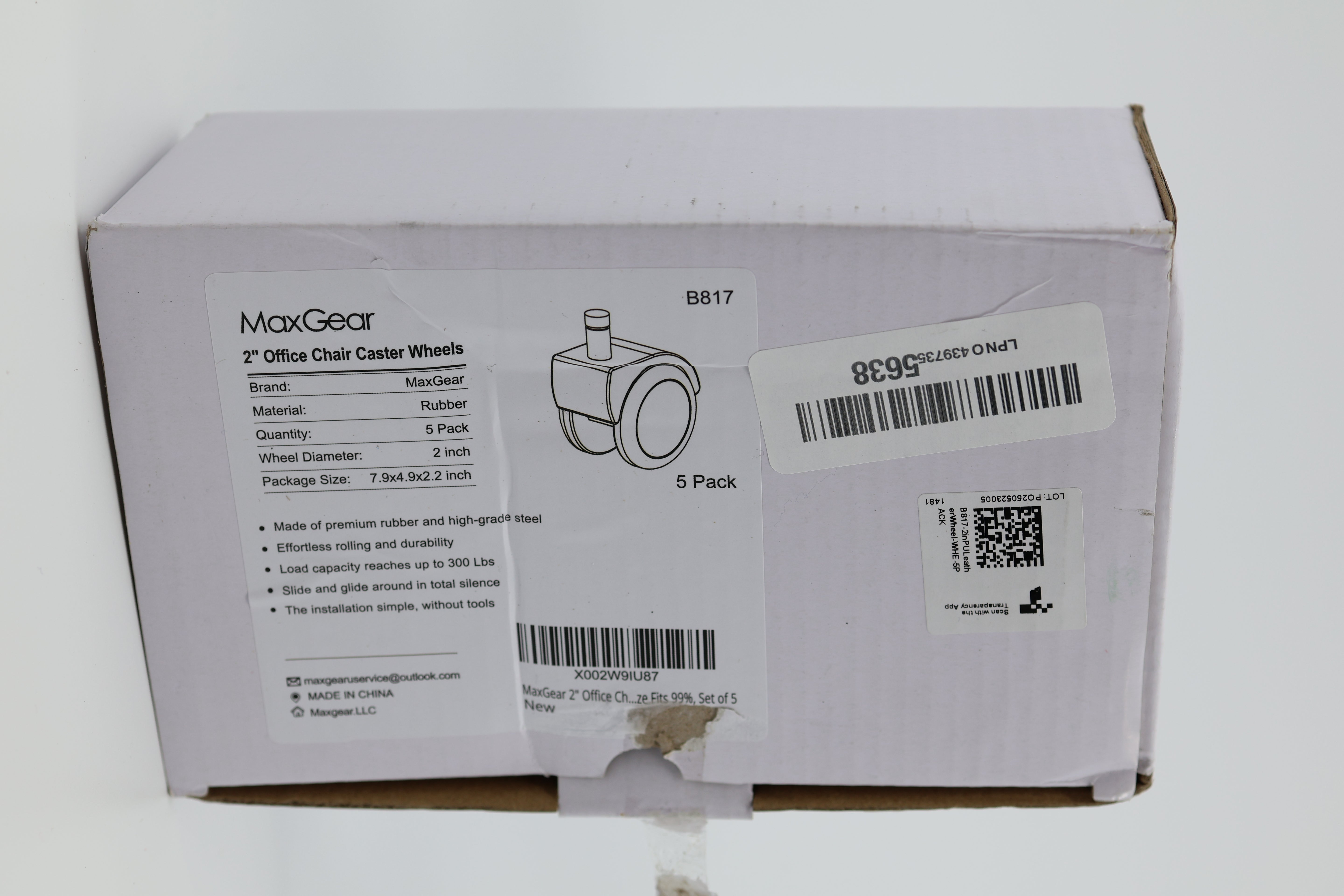 Heavy Duty Mute Rubber Casters