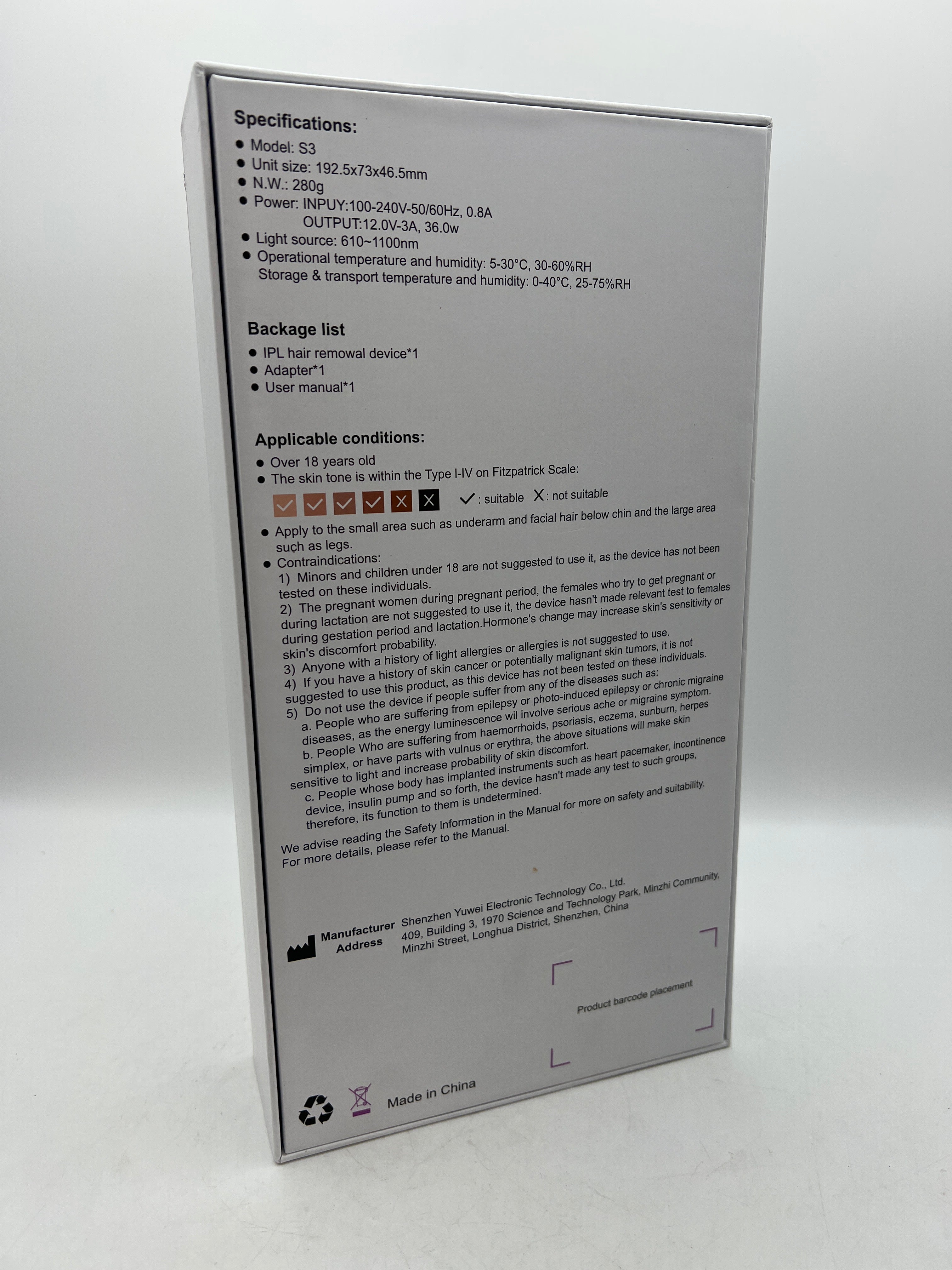 FELOOW IPL Hair Removal Device S3