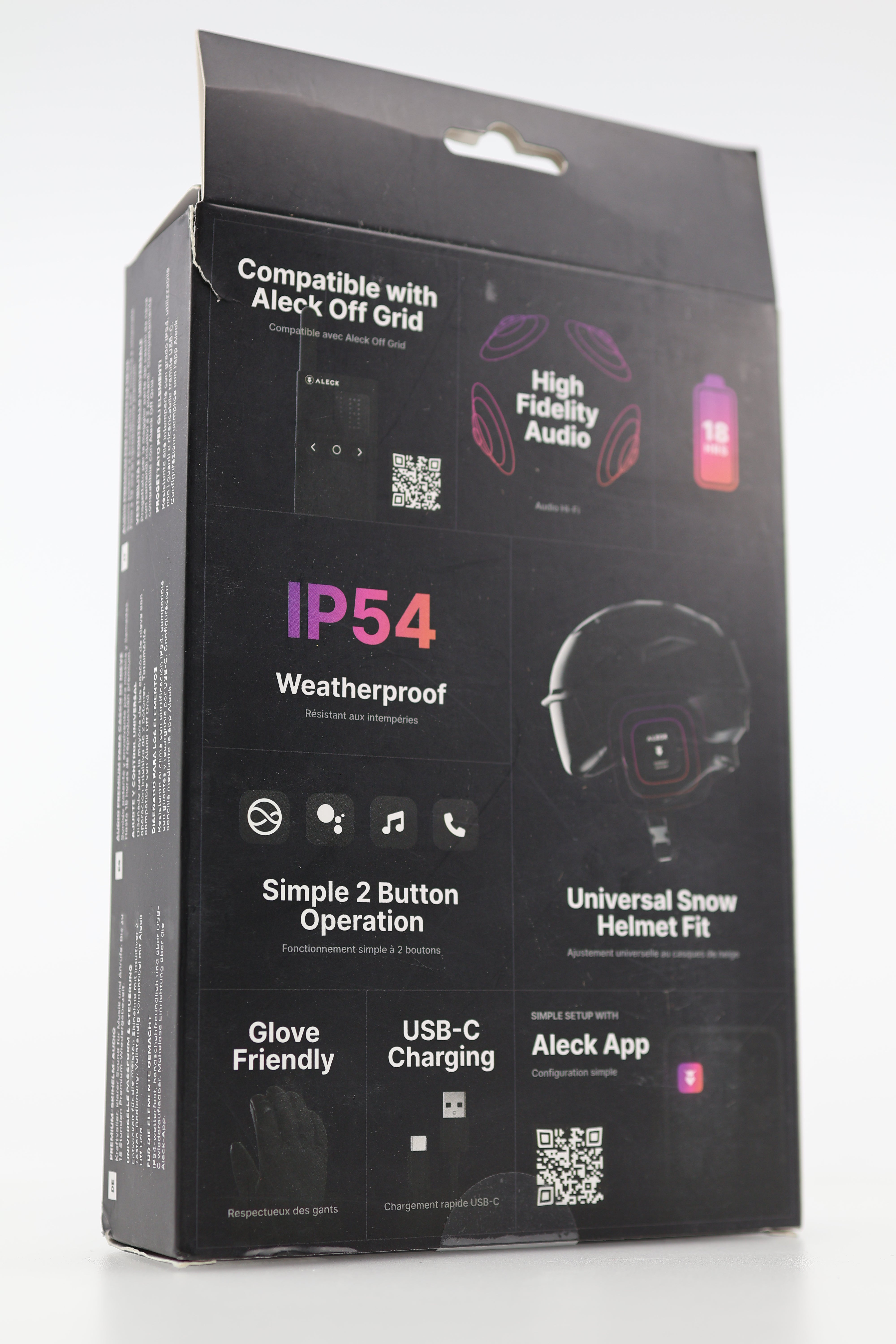 ALECK Snow Series Pro Bluetooth Helmet Speakers