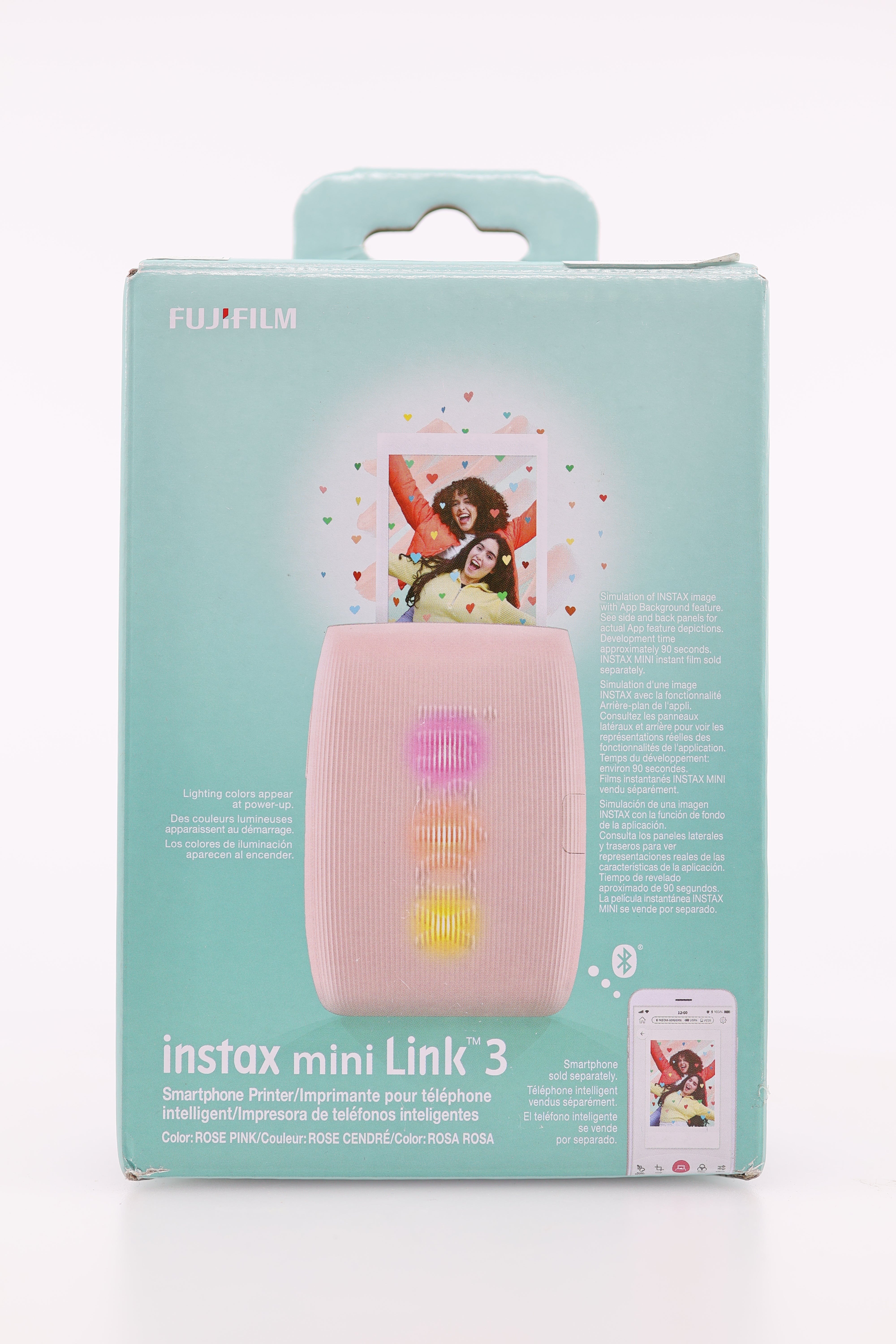 Fujifilm Instax Mini Link 3 Smartphone Printer - Rose Pink