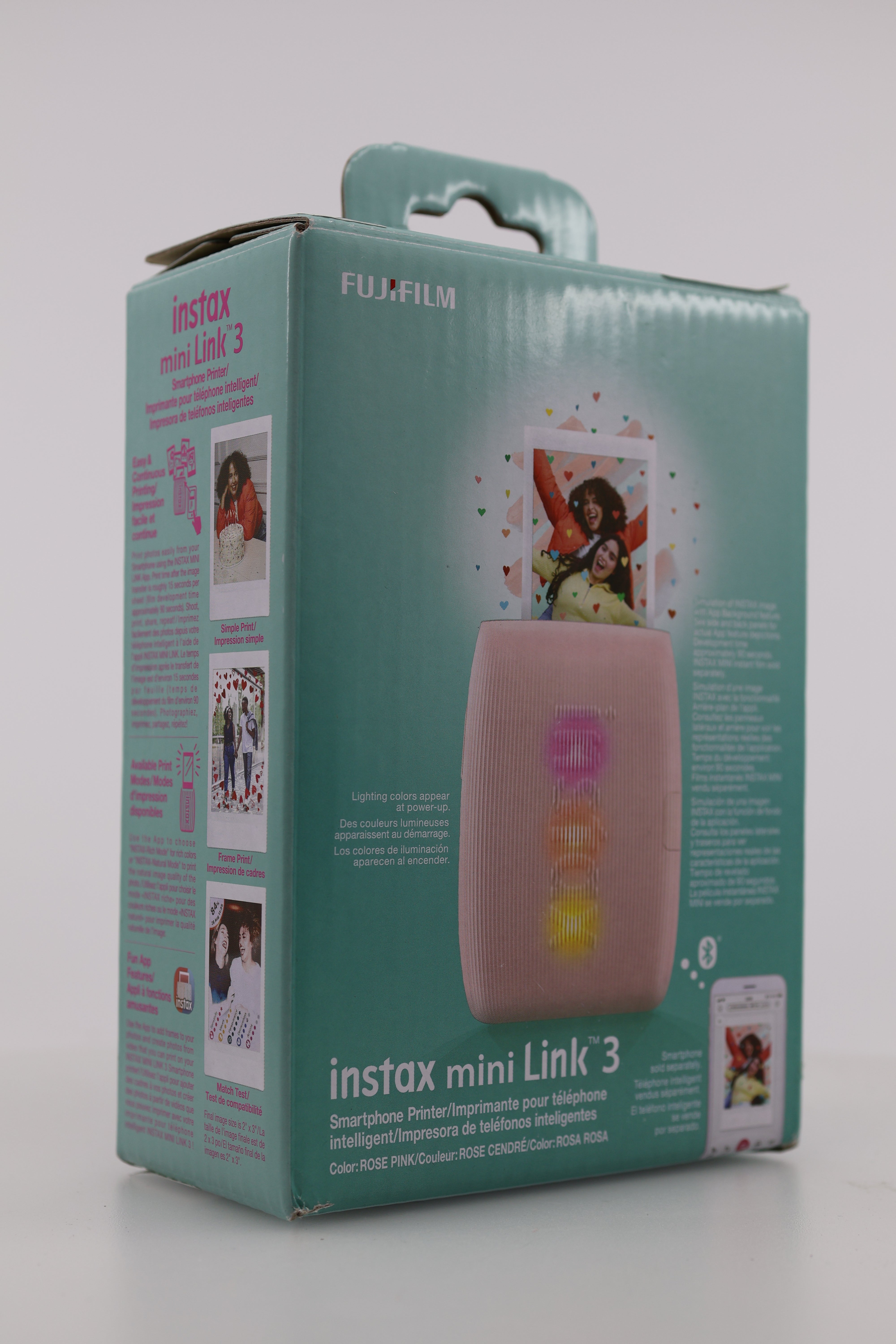 Fujifilm Instax Mini Link 3 Smartphone Printer - Rose Pink