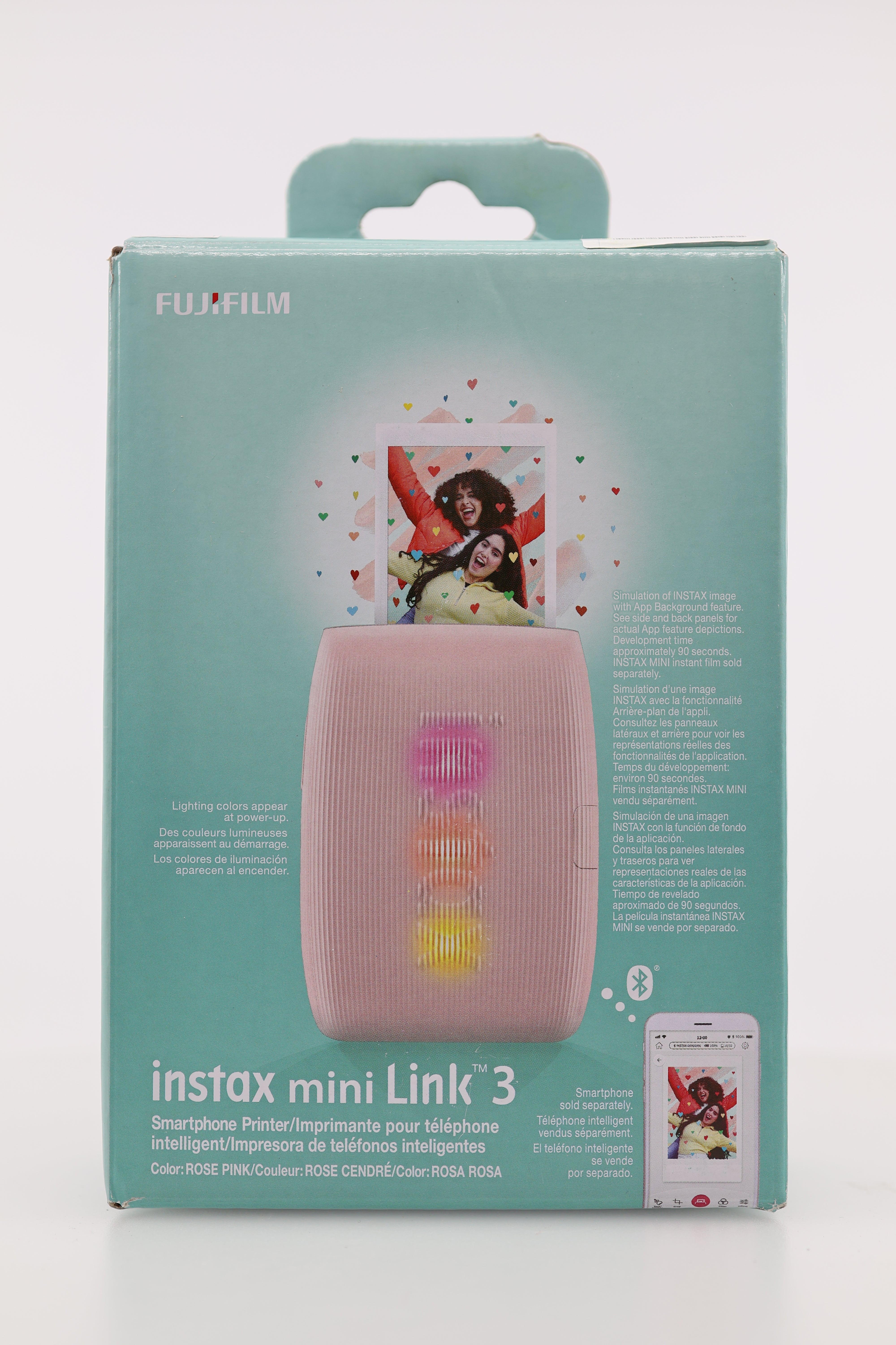 Fujifilm Instax Mini Link 3 Smartphone Printer - Rose Pink