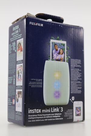 Fujifilm Instax Mini Link 3 Smartphone Printer - Sage Green