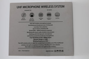 Elimavi 2.4GHz UHF Wireless Microphone System