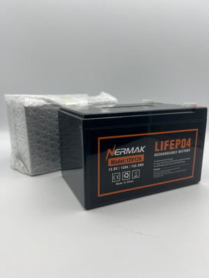Nermak 12V 12Ah LiFePO4 Battery Pack
