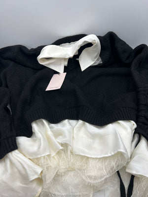 Cinq à Sept Women's Milla Pullover - Black/Ivory