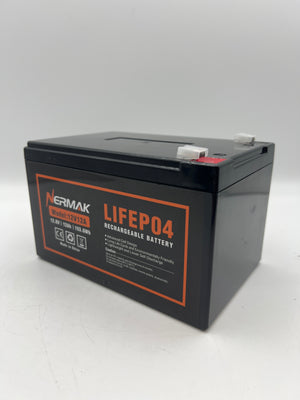 2 Pack 12V 12Ah LiFePO4 Deep Cycle Battery