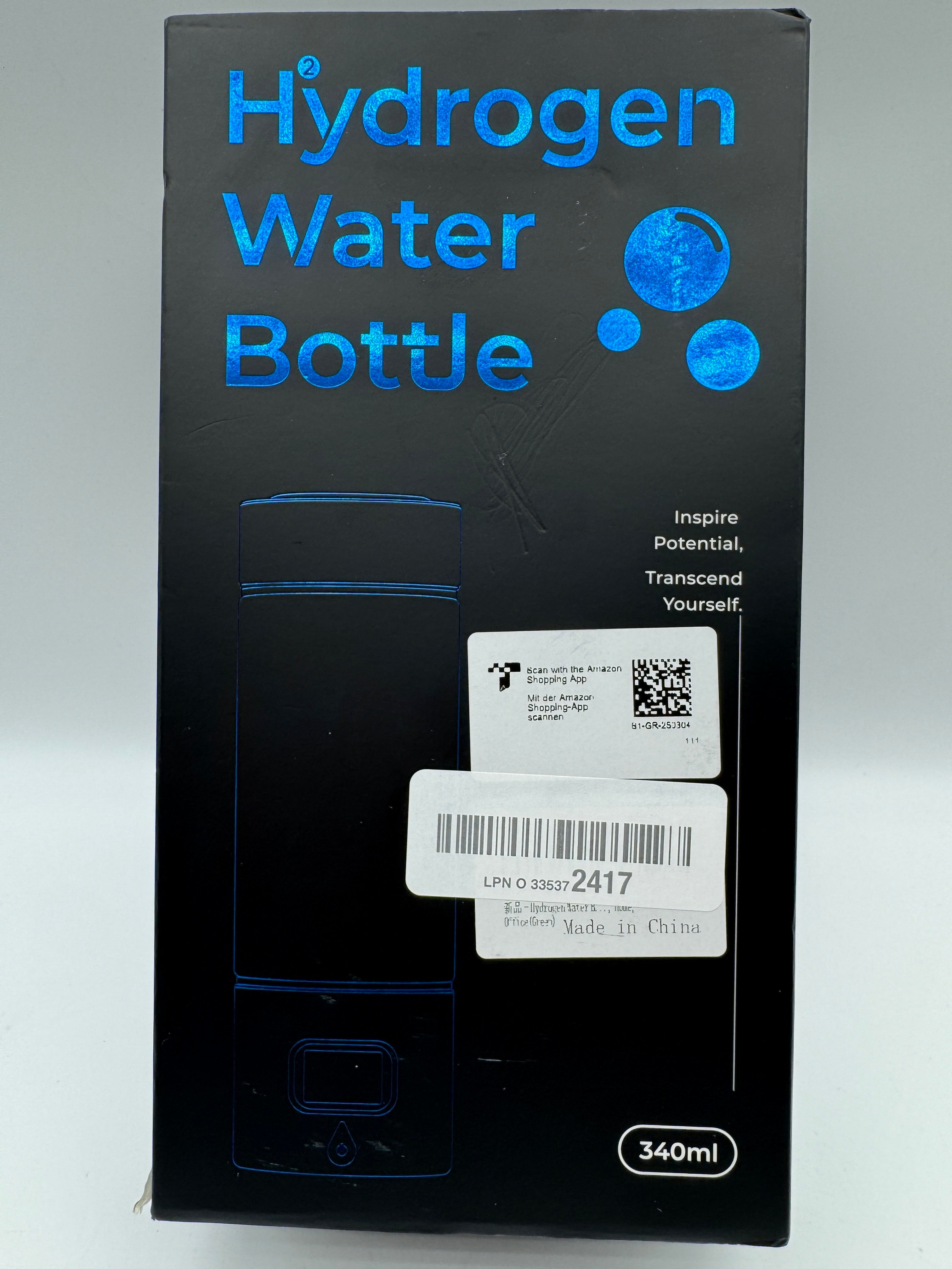 5000 PPB Hydrogen Water Bottle