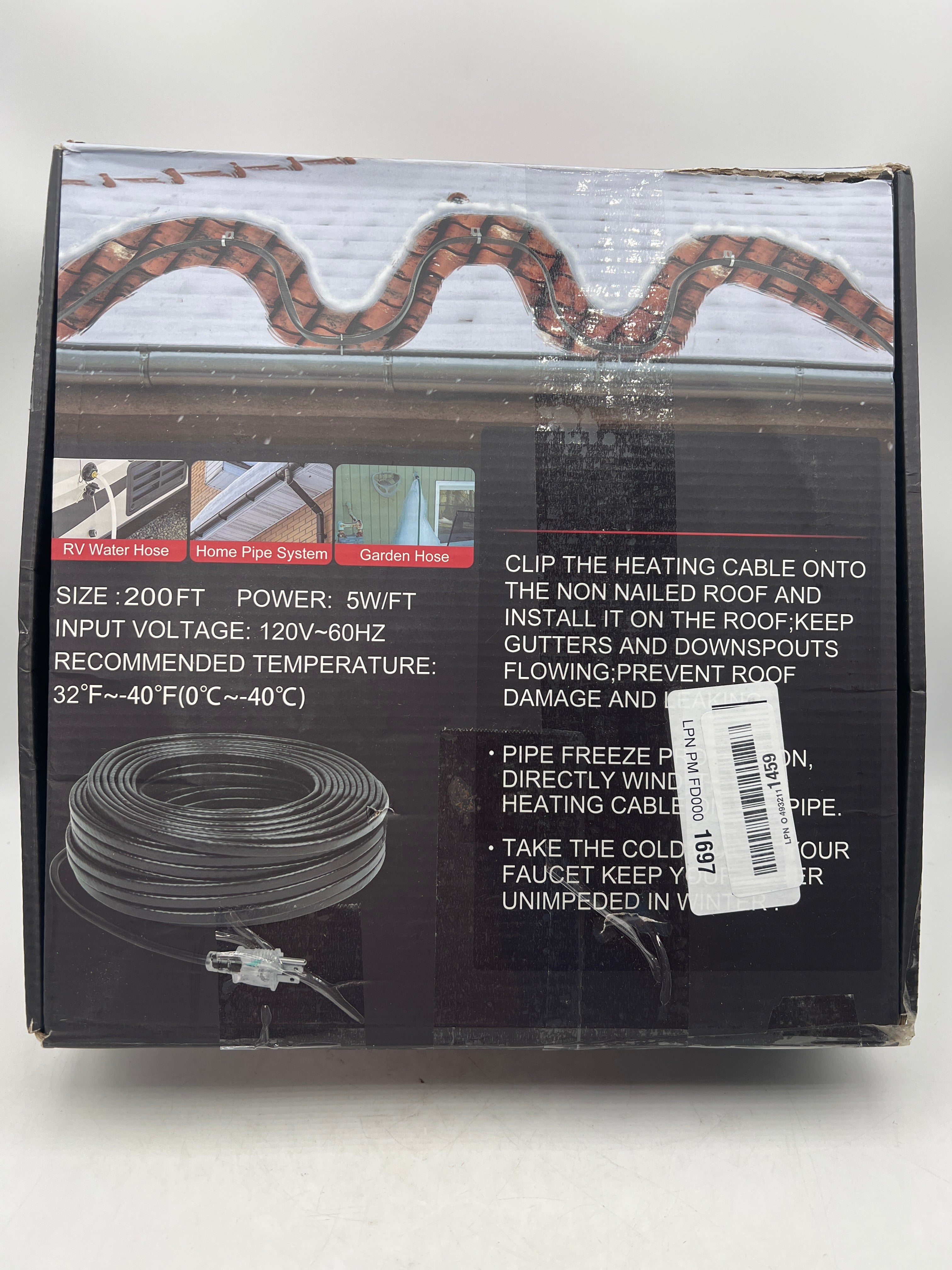 120V Pipe Heat Cable