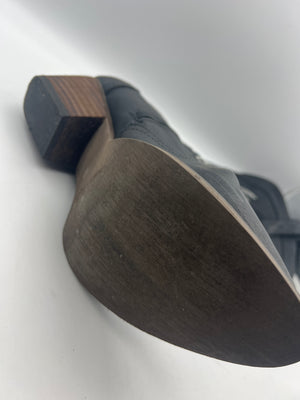 Comfortable Pull On Side Zipper Chunky Heel Embroidered Western Cowgirl Boots