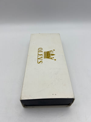 OLEVS Men's Silver Dress Watch