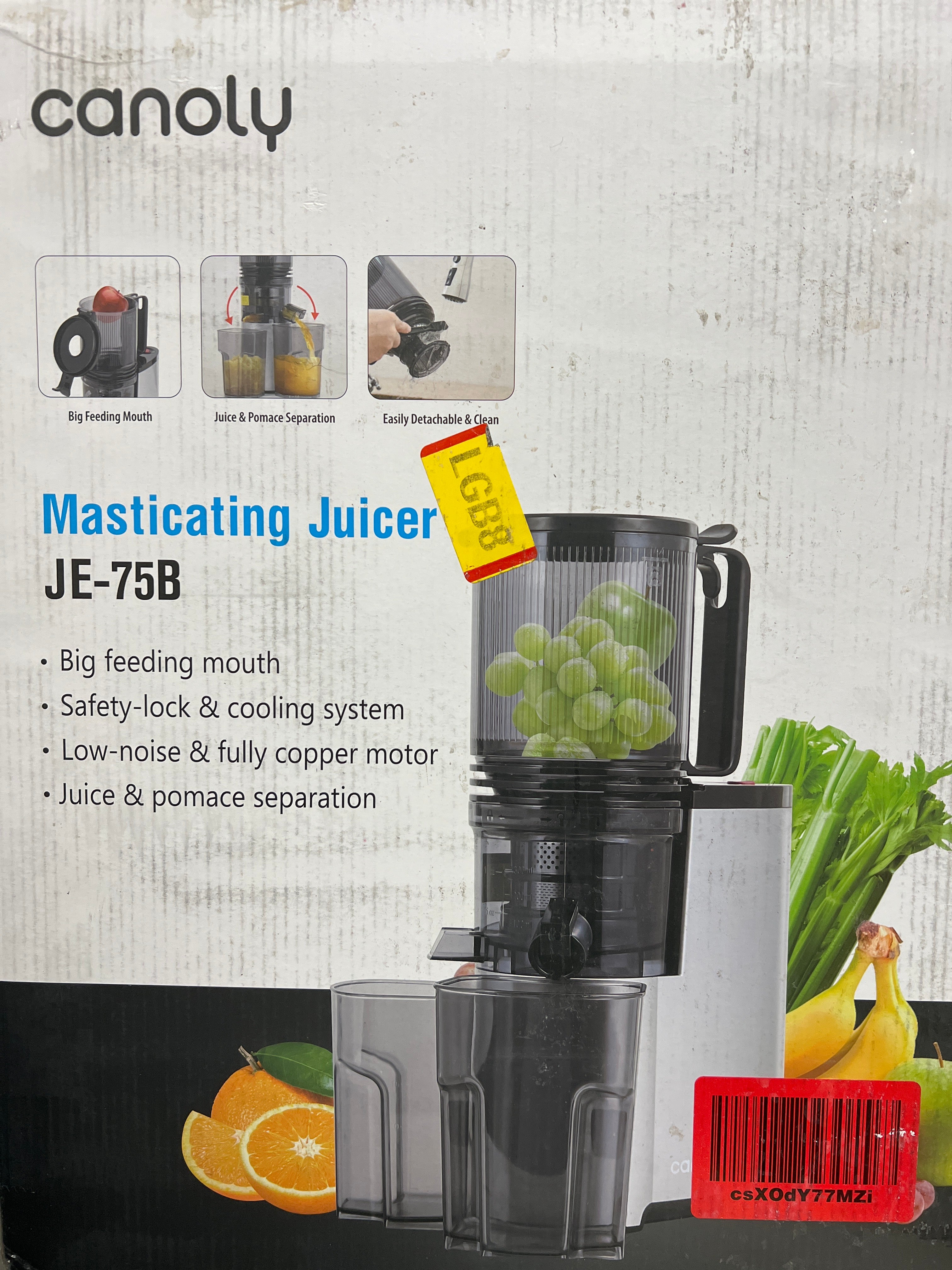 Cold Press Juicer with 5.8" Wide Feed Chute and 400W Motor