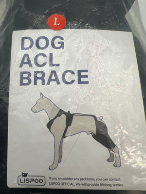 LISPOO Dog Knee Brace with Metal Hinged Support