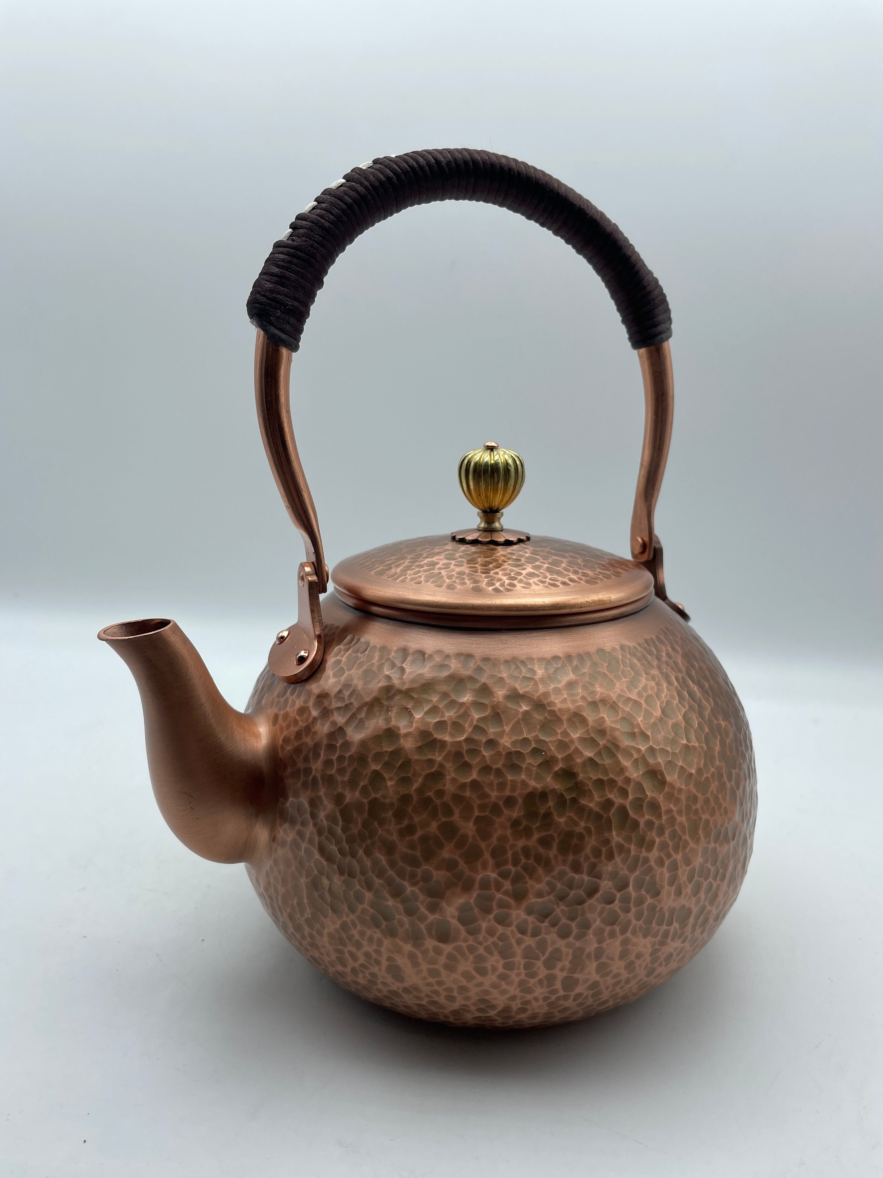 Funmaker Handmade Solid Copper Tea Pot Kettle - 1400ml