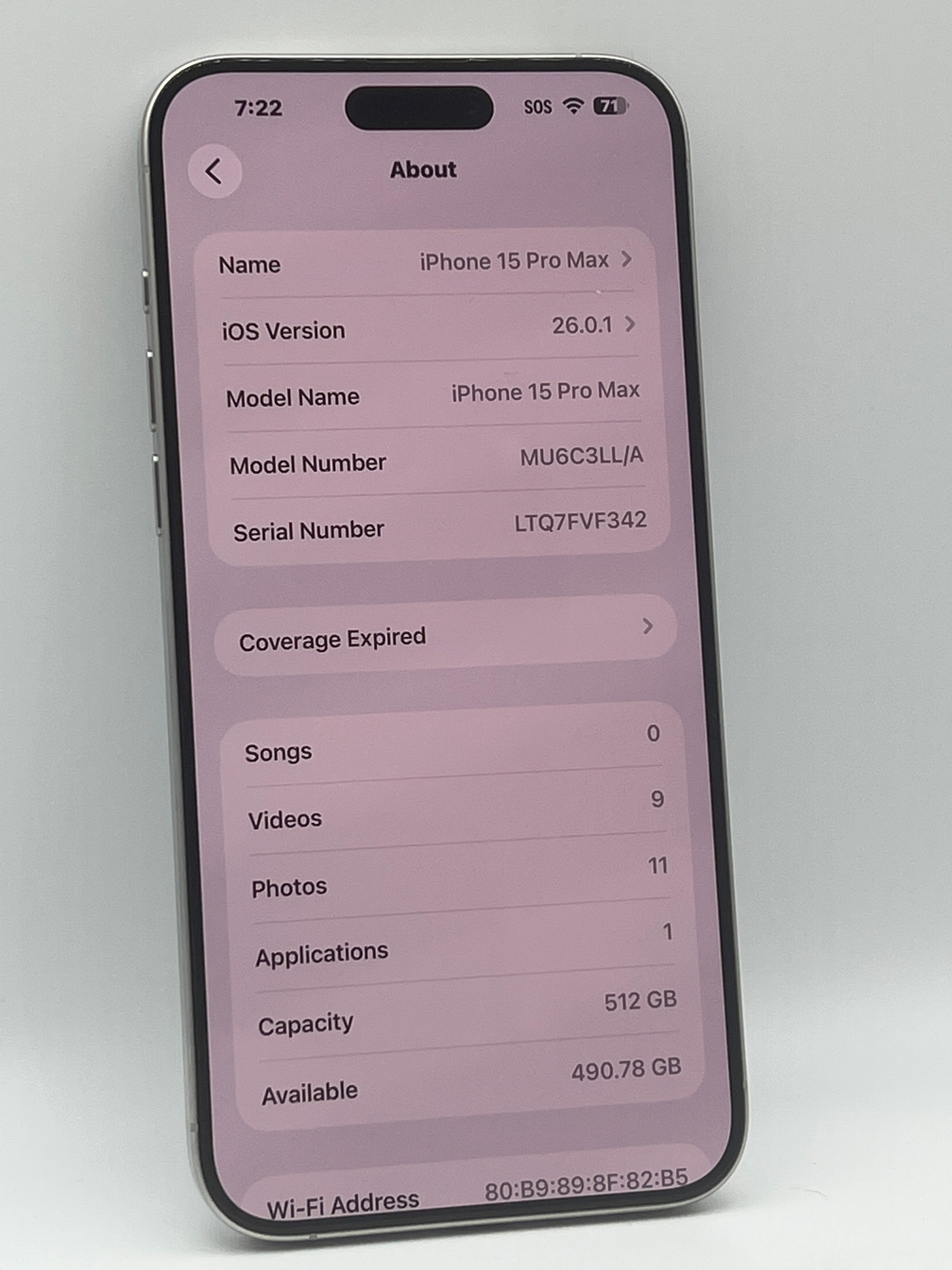 Apple iPhone 15 Pro Max 512GB White Titanium - Unlocked (Renewed)