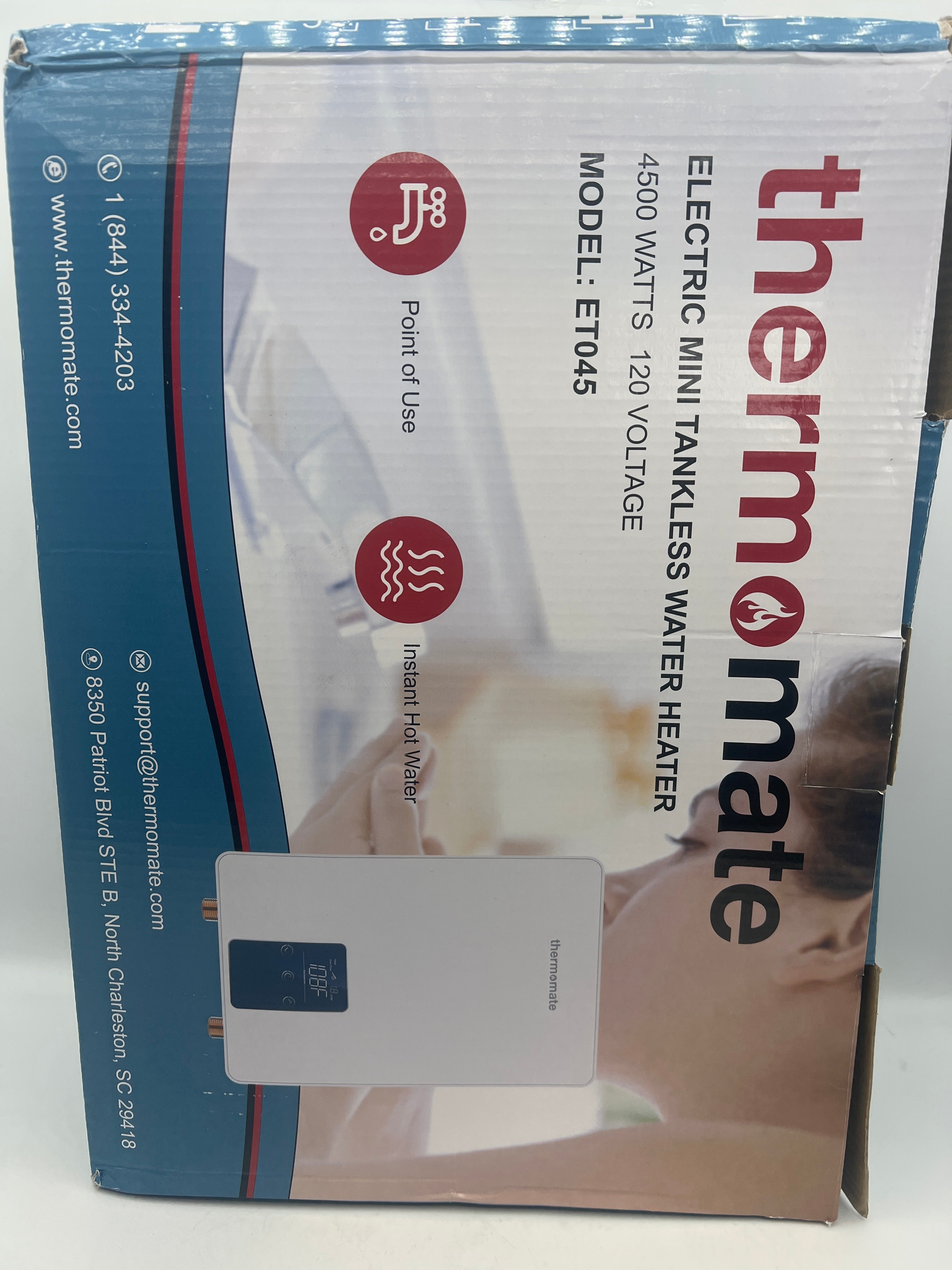 ThermoMate Mini Tankless Water Heater installed under sink