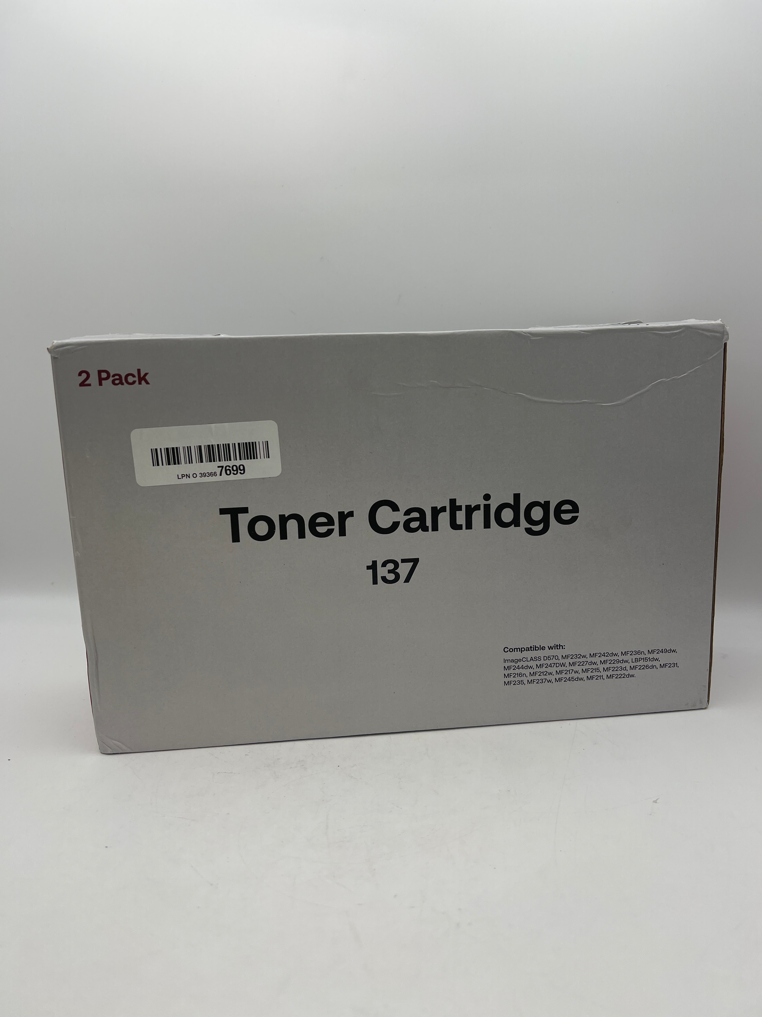 AOLIBE 137 Compatible Black Toner Cartridge Replacement for Canon 137 – 2 Pack