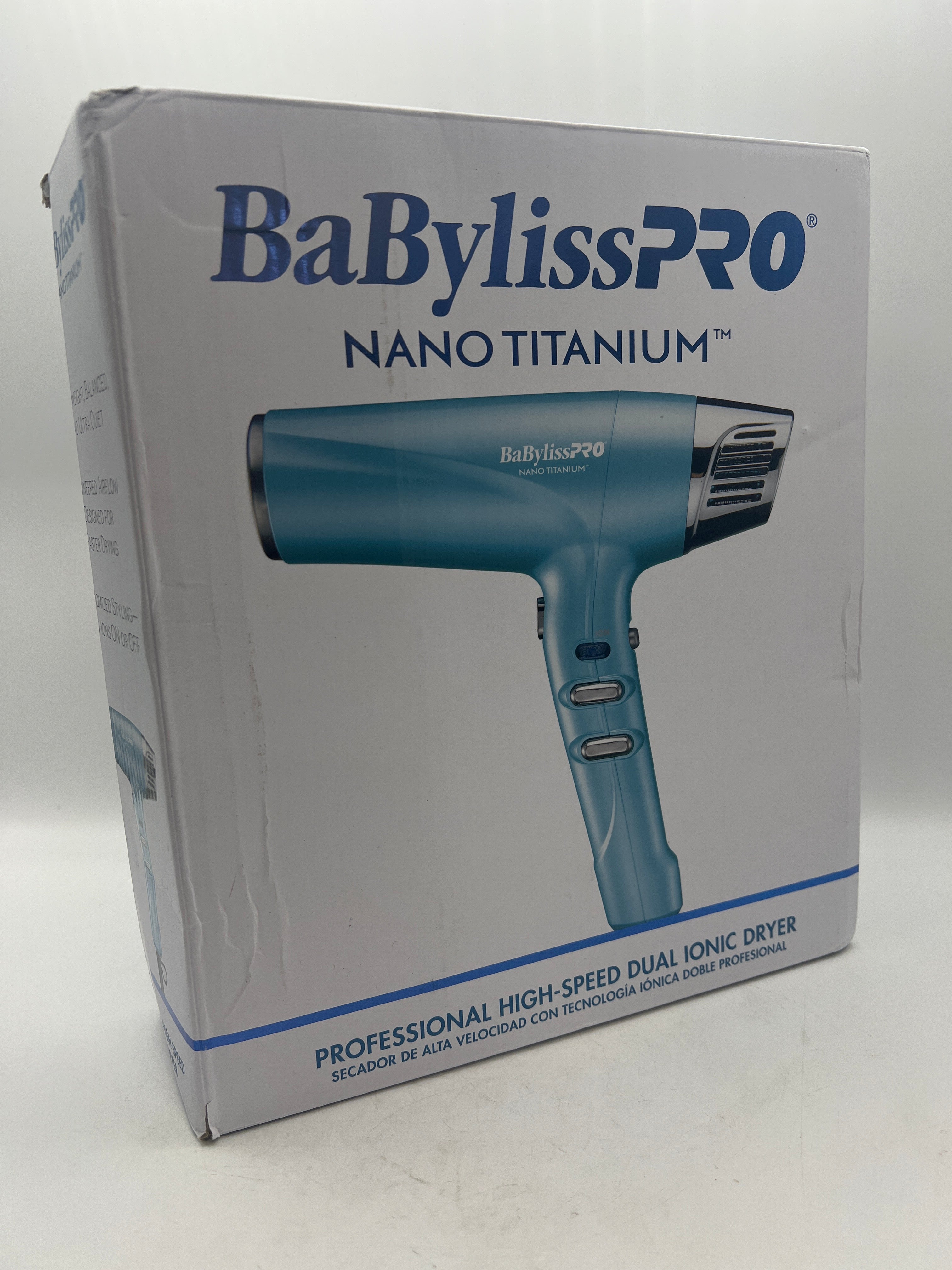 BaBylissPRO Nano Titanium Dual Ionic Hair Dryer BNT9100