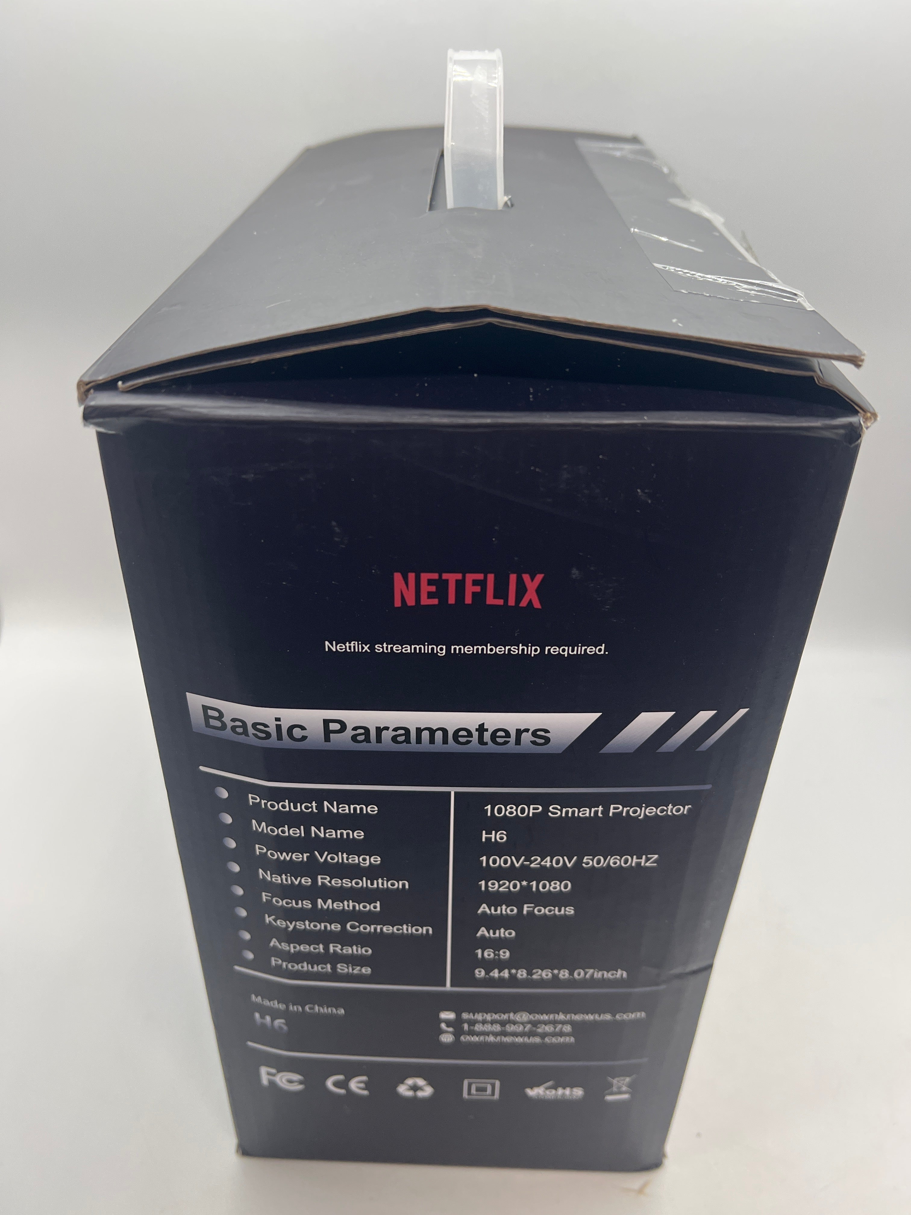 Smart Projector with 180° Stand