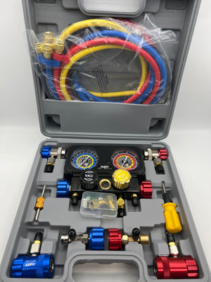AC Gauge Kit for R1234yf R134a R404a