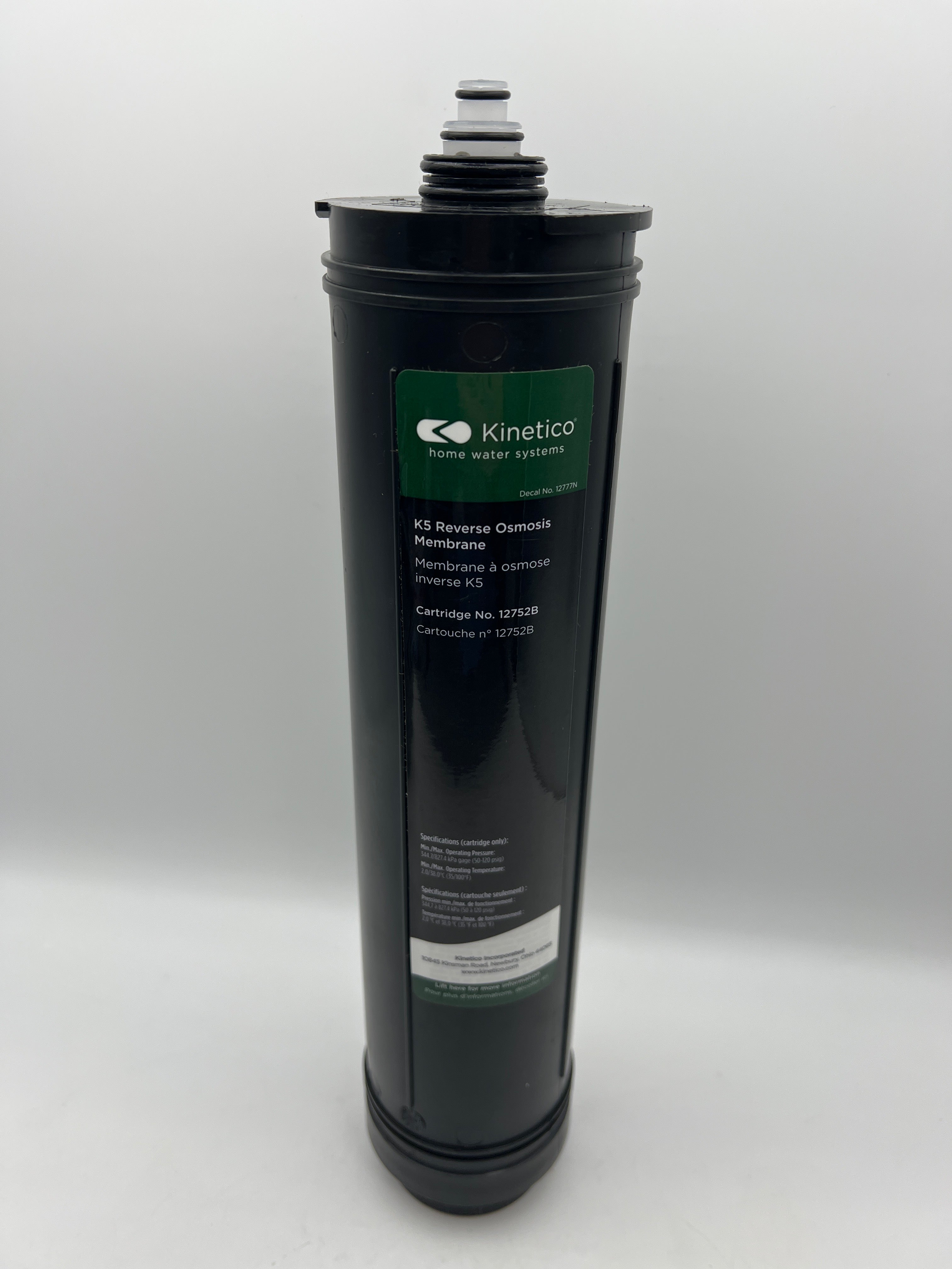 Kinetico Reverse Osmosis Membrane Cartridge Part No. 12752 Green