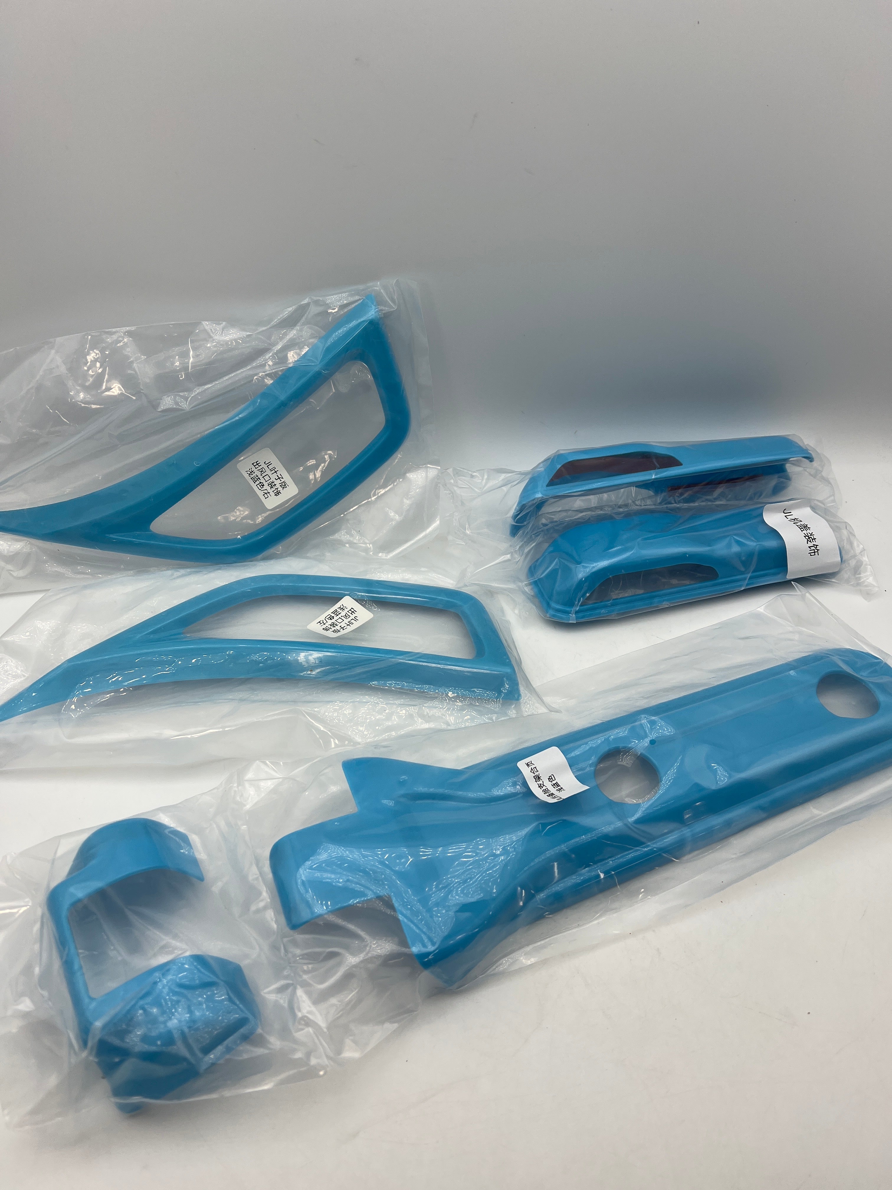 E-cowlboy 26PCS Exterior Trim Kit for Jeep Wrangler JL JLU 2018-2025 - Light Blue