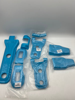 E-cowlboy 26PCS Exterior Trim Kit for Jeep Wrangler JL JLU 2018-2025 - Light Blue