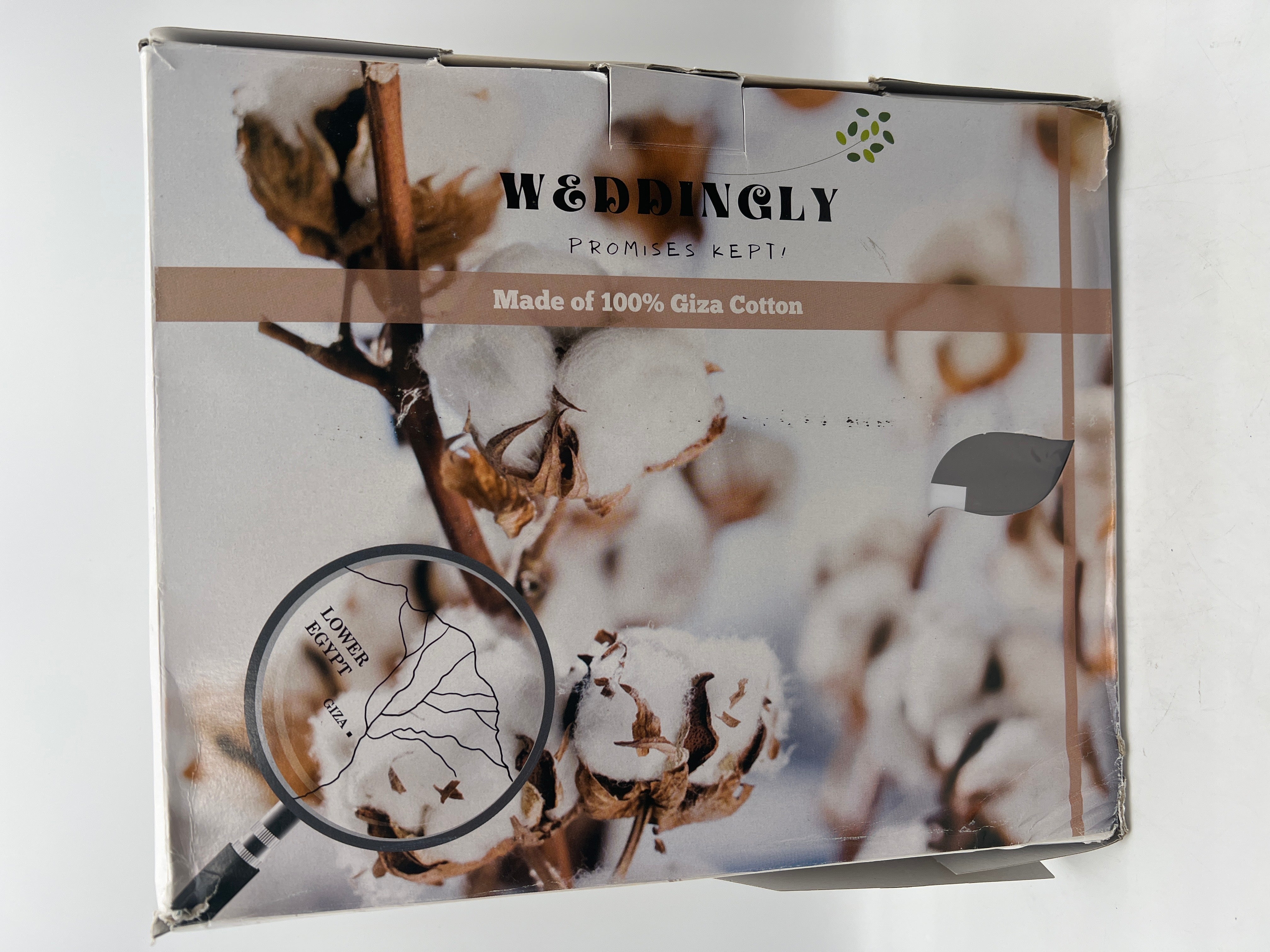 Weddingly Egyptian Cotton Sheets King Chocolate