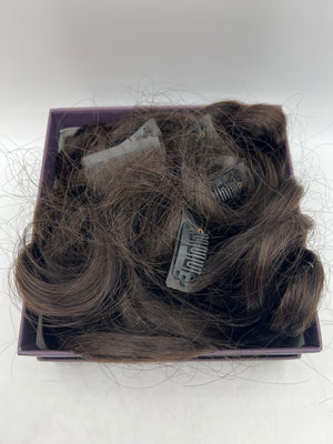LUVME Invisible Clip-In Hair Extensions - 22" 110g Natural Black Remy Human Hair