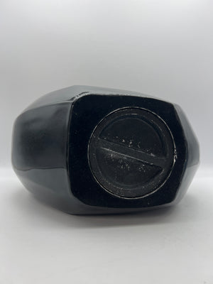 Elegant Black and Silver Memorial Urn