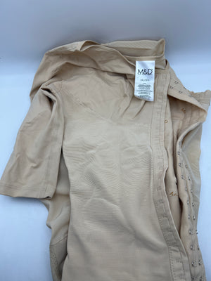 M&D Fajas Colombianas Post Surgery Tummy Tuck Compression Garment for Women BBL Faja Beige 3XL