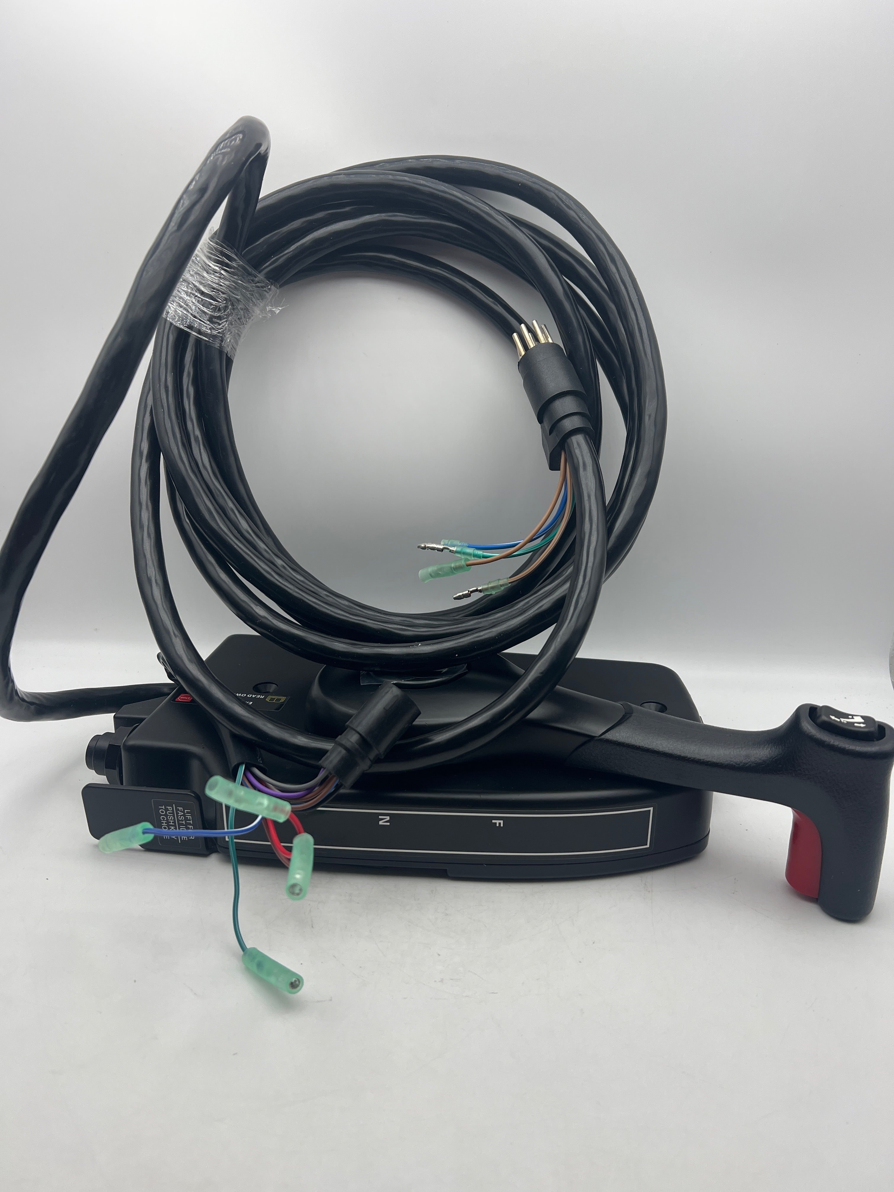 Outboard Control Box with Emergency Lanyard