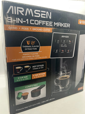 AIRMSEN Grind & Brew Coffee Maker