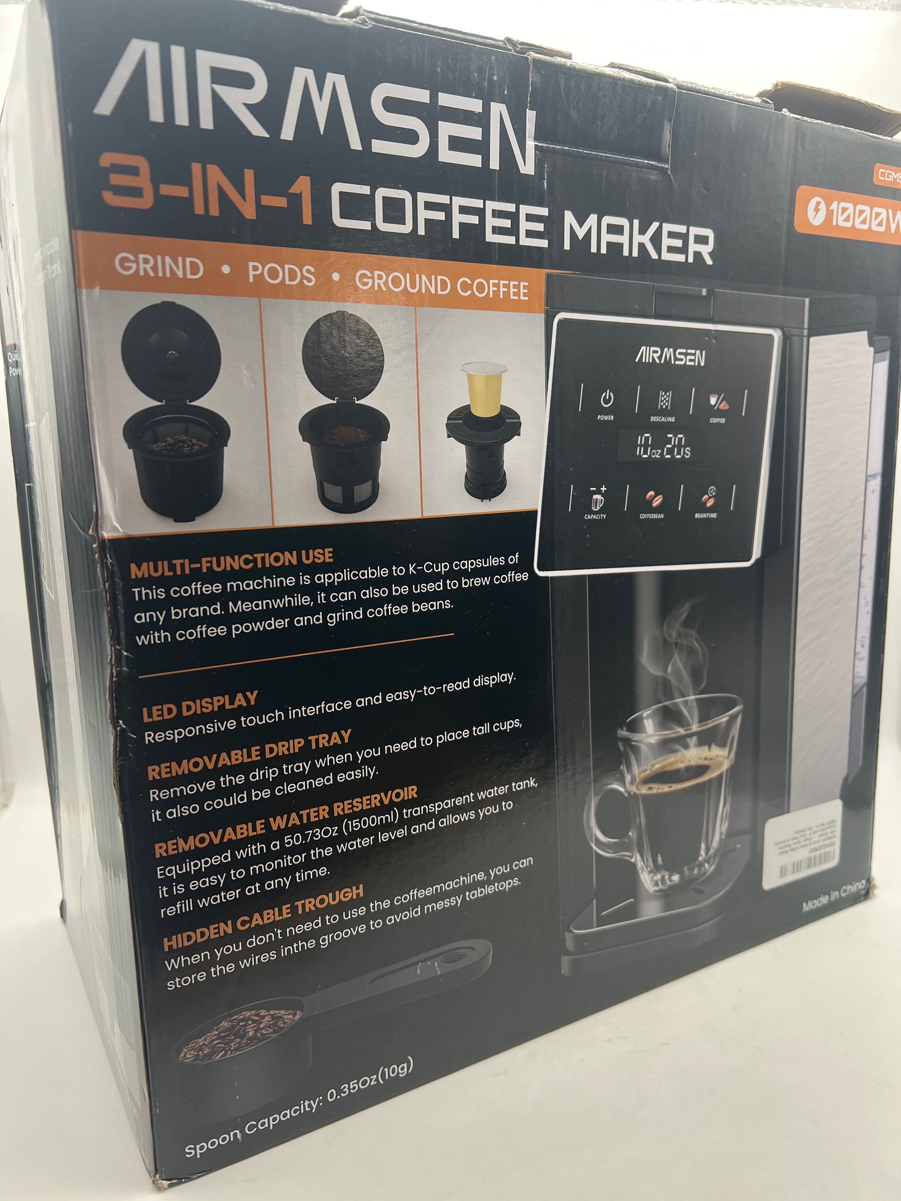 Coffee Maker with 50oz Removable Tank