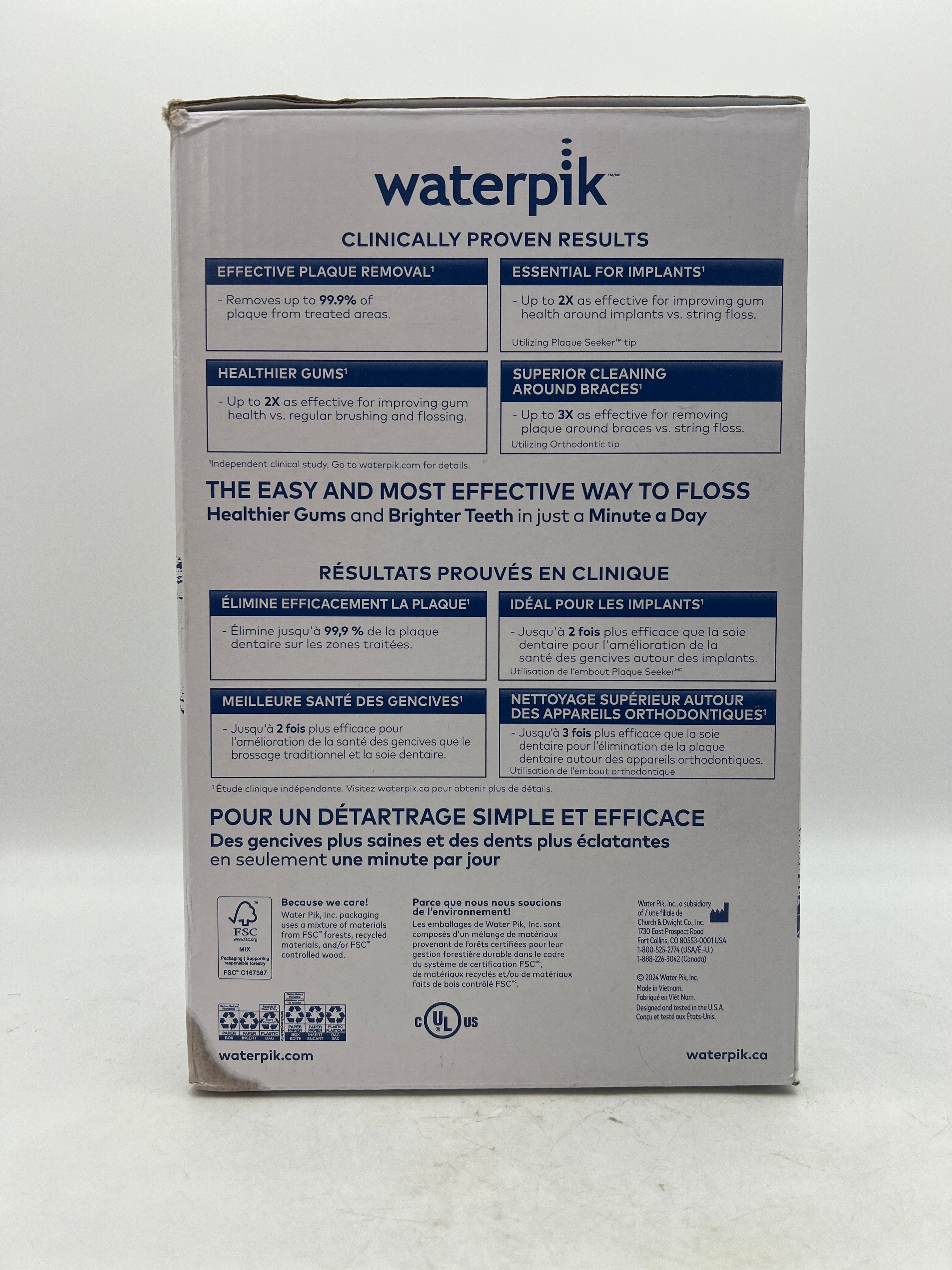 Waterpik Aquarius Water Flosser WP-660 in use