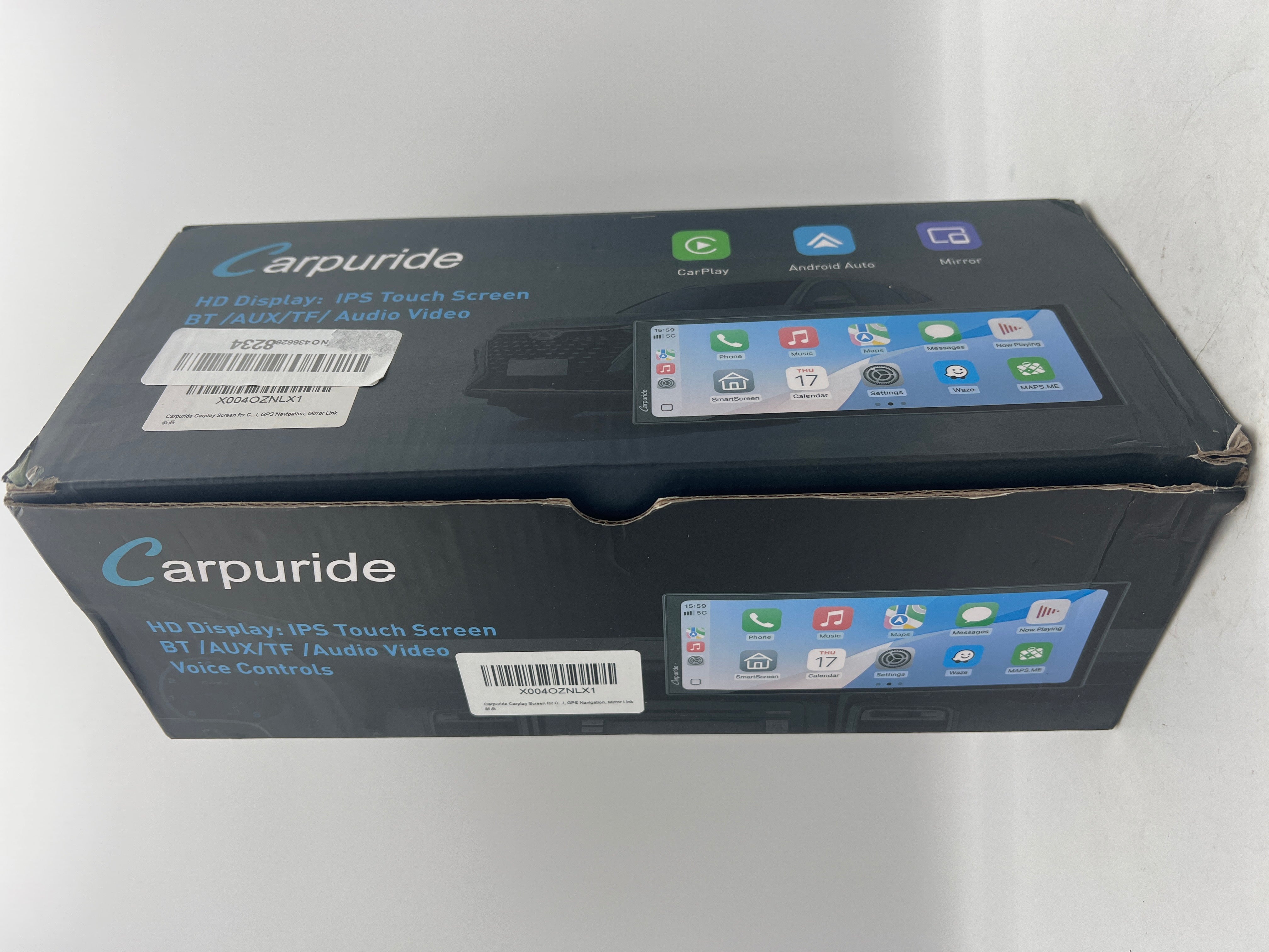 Carpuride Carplay Screen with 4K Dash Cam
