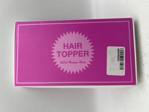 Lagomance 100% Real Human Hair Topper for Women - 12-Inch Dark Brown Mono Base Hairpiece