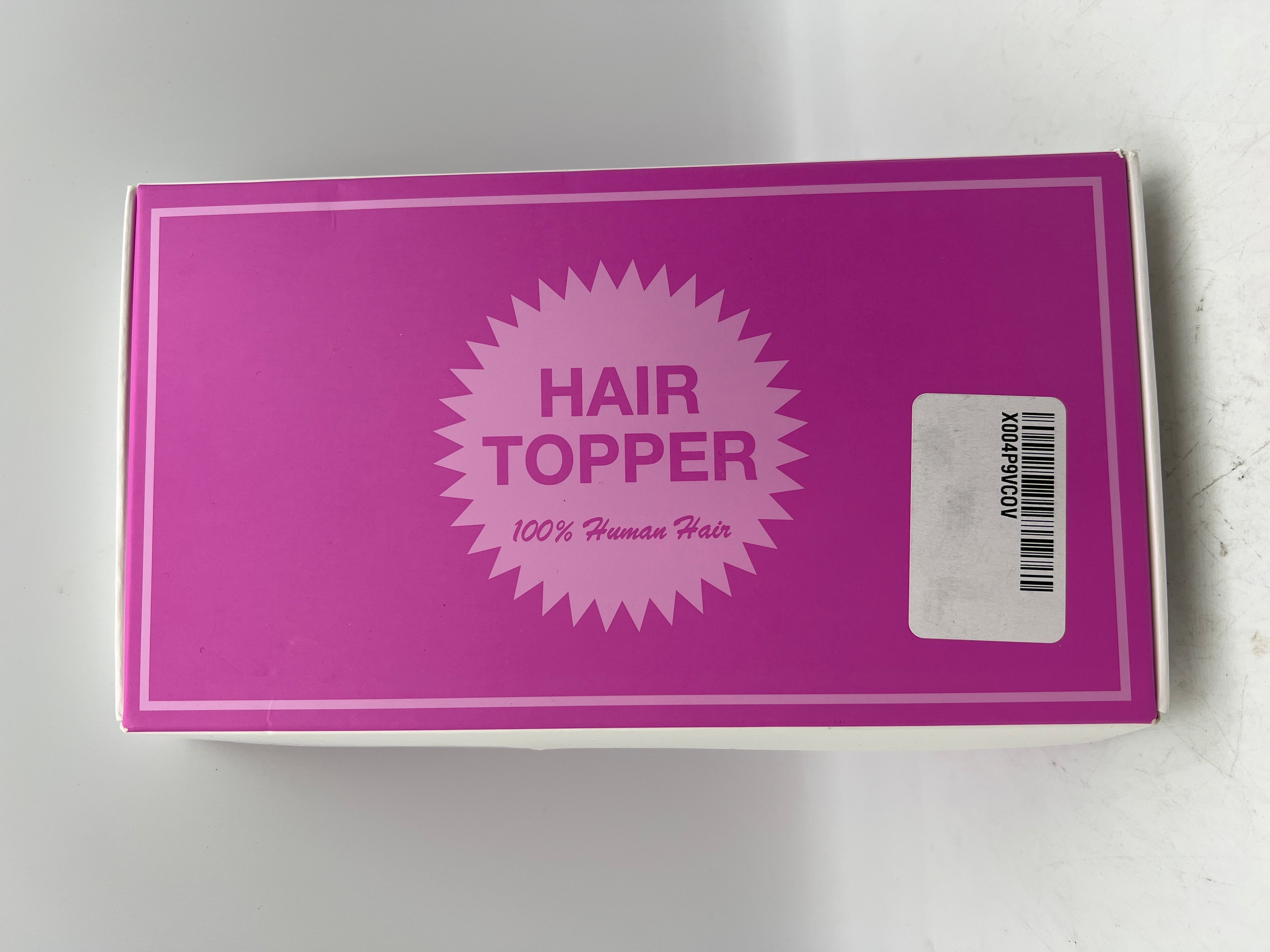 Lagomance 100% Real Human Hair Topper for Women - 12-Inch Dark Brown Mono Base Hairpiece