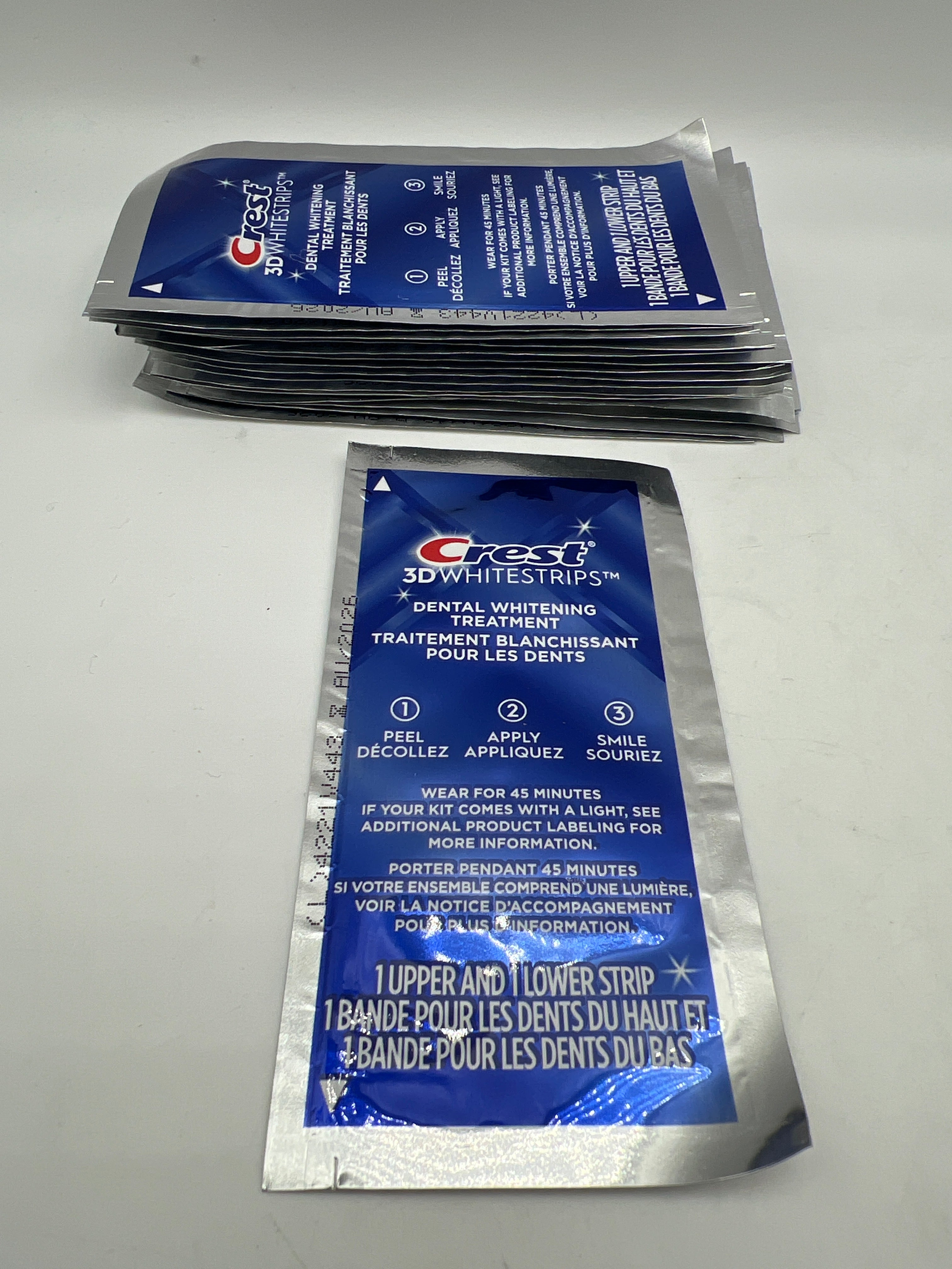 Crest 3D Whitestrips Open Box