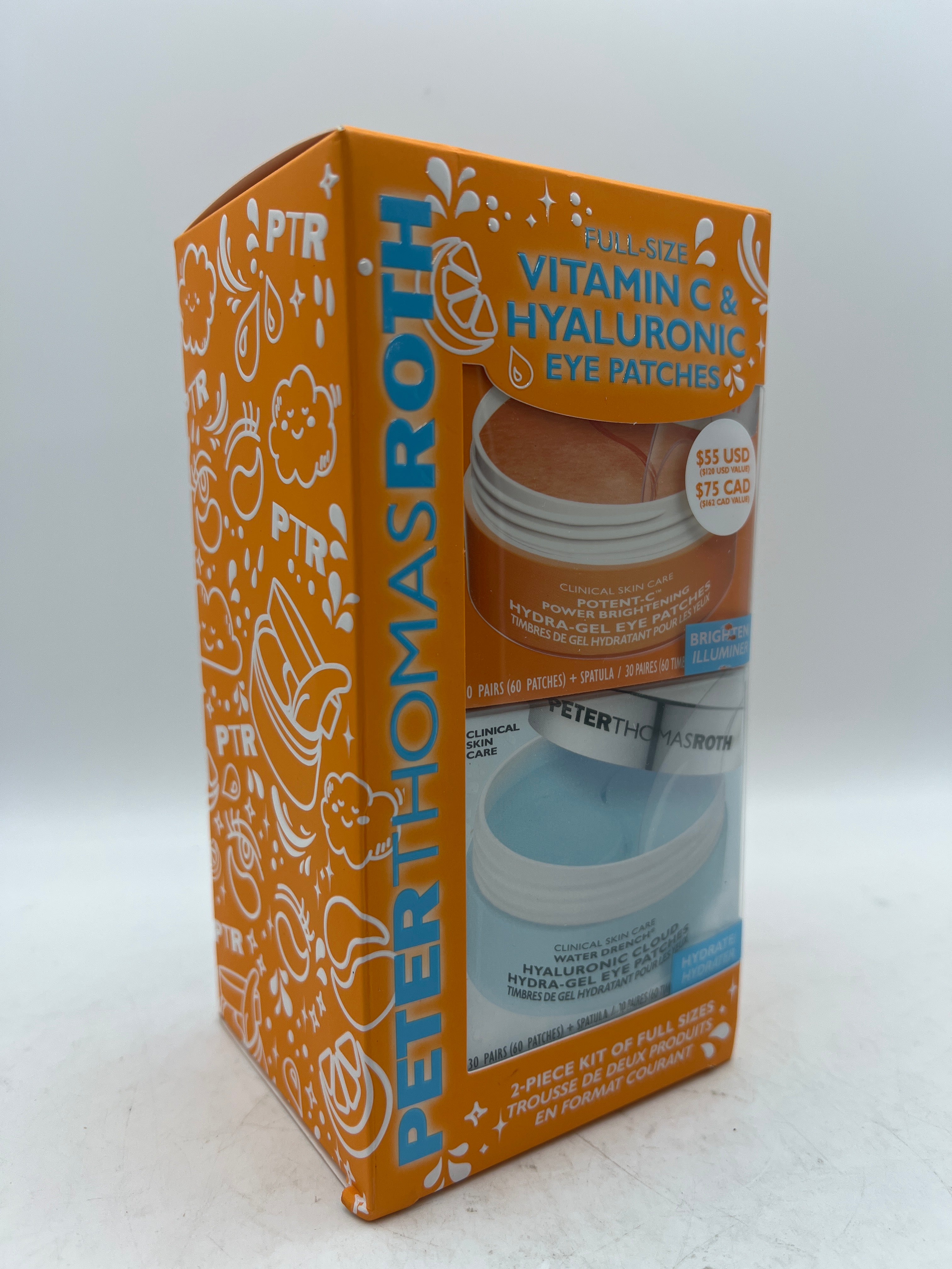 Peter Thomas Roth Full-Size Vitamin C & Hyaluronic Eye Patches 2-Piece Kit