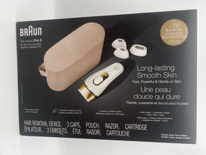 Braun Silk·Expert Pro 5 in use on leg