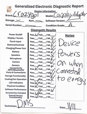 Wireless CarPlay Adapter