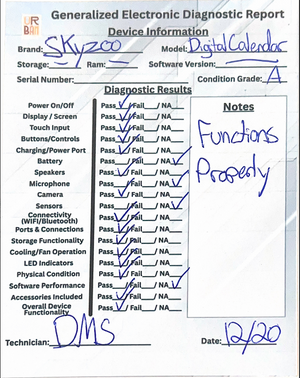 Skyzoo 15.6-Inch Digital Calendar