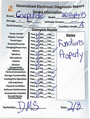 Carpuride Carplay Screen with 4K Dash Cam