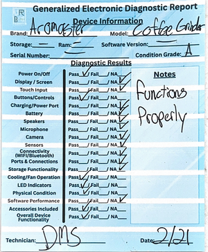 Aromaster Conical Burr Coffee Grinder