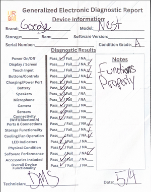Google Nest Doorbell Battery Ash