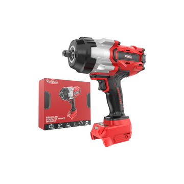 Cordless Impact Wrench 1/2" for Milwaukee 18V Battery, 1600Ft-lbs(2200N.m) High Torque Impact Gun Heavy Duty, Brushless Electric Power Impact Driver with 4 Speed Modes & LED Work Light (No battery)